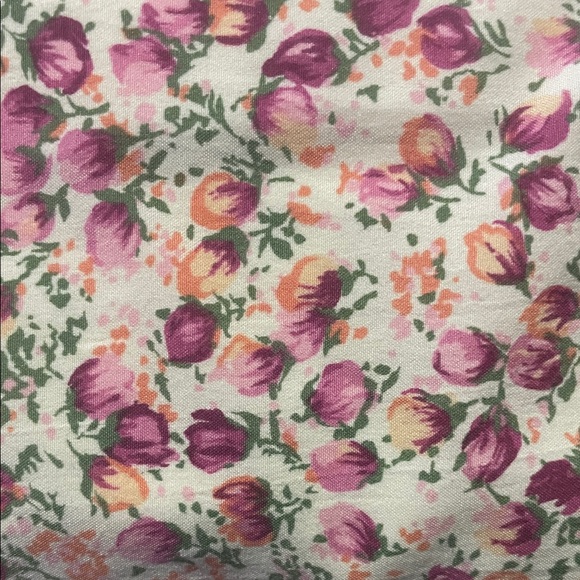 Floral A-Line Skirt in Cream and Pink - Picture 8 of 8